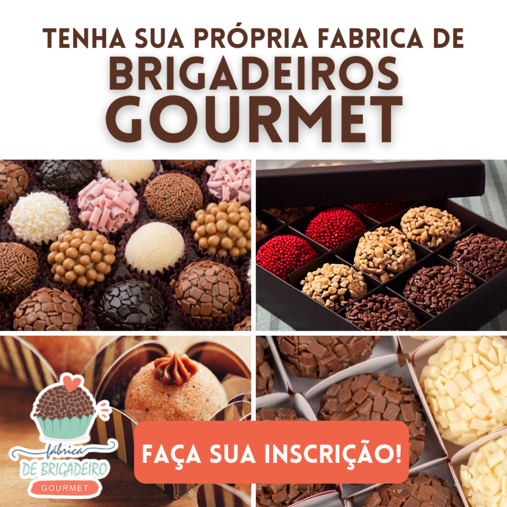 Gastronomia e Culinária - Curso Fábrica de Brigadeiros Gourmet.